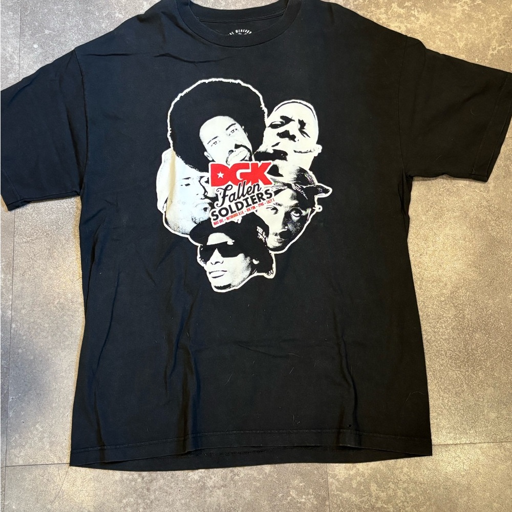 DGK Black Graphic Tee MAC Dre Notorius B.I.G. Big Pun 2PAC Easy E